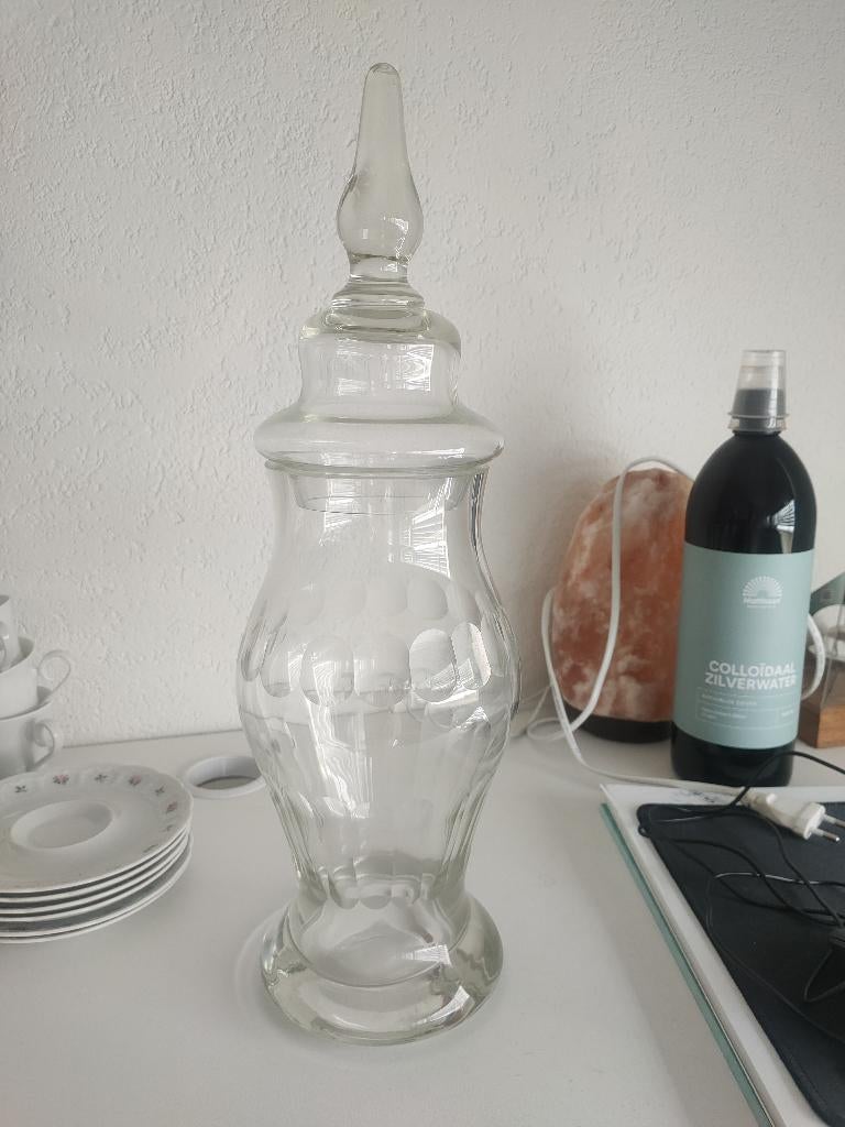 Glazen pot, Ophalen of Verzenden, Zo goed als nieuw, Glas