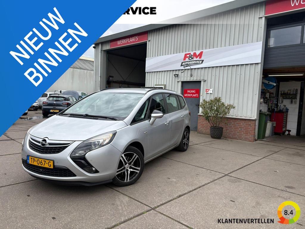 Opel Zafira Tourer 1.4 Edition 7p. Clima, stoel-stuur verwar, Euro 5, Gebruikt, Zwart, 4 cilinders