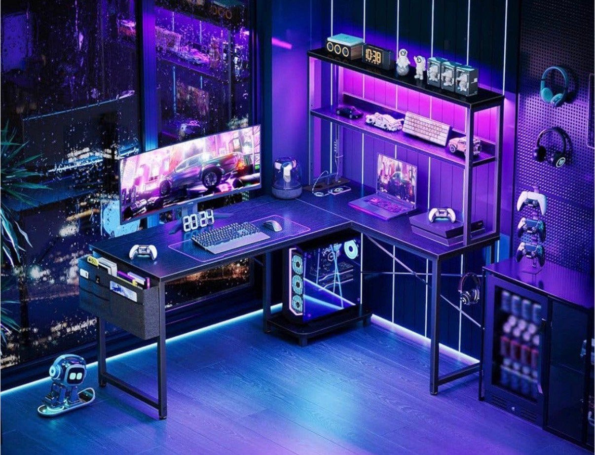 Game hoekbureau, LED-strip