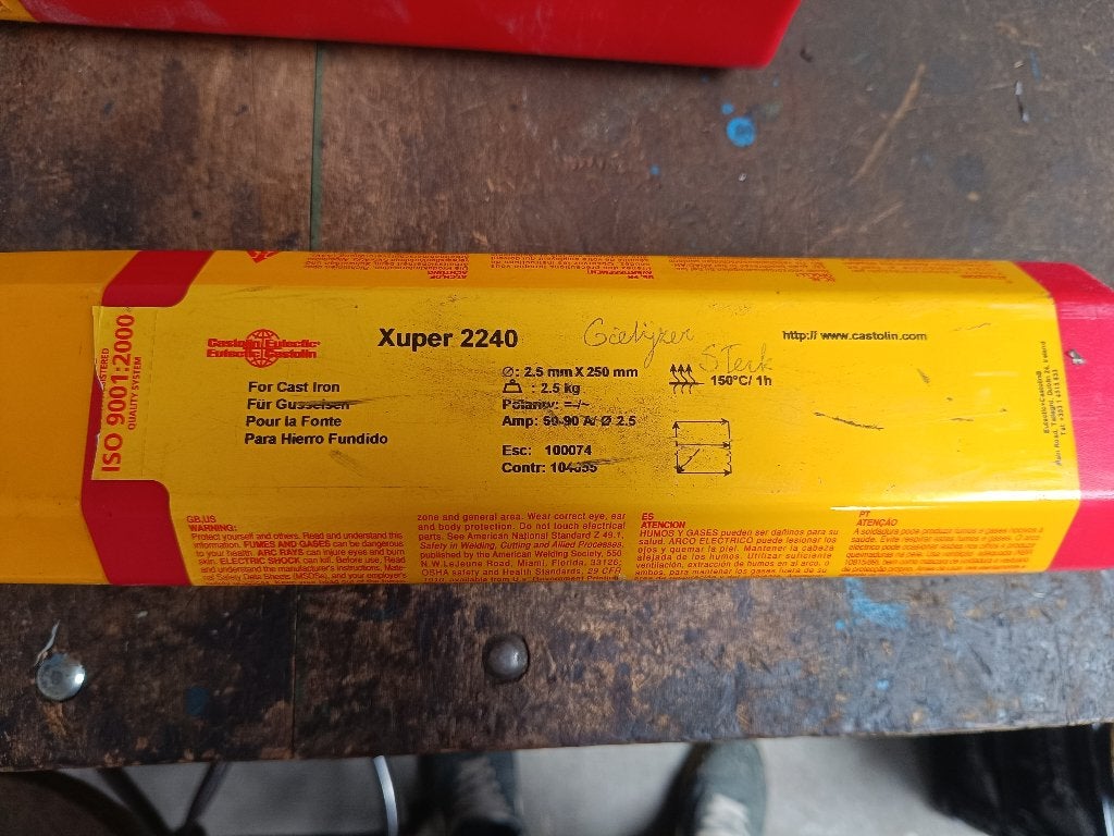 Castolin Xuper 2240 gietijzer staafelektrodes, nieuw, Ophalen of Verzenden, Nieuw, 250 ampère of meer, Overige typen