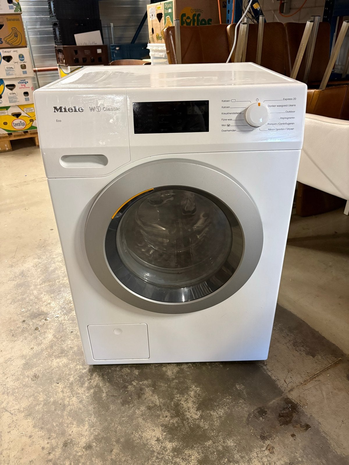 Miele W1 Classic Wasmachine - Voorlader, Gebruikt, M, Ophalen of Verzenden, Voorlader