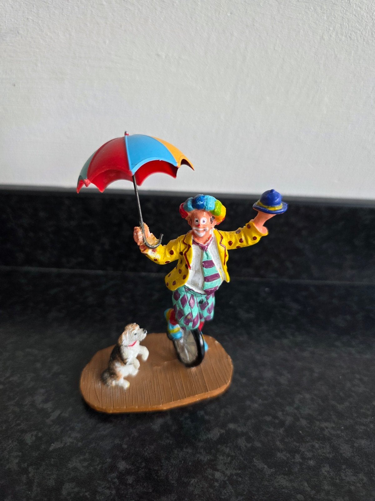 Lemax Unicycle Clown Retired zeldzaam Carnival, Ophalen, Zo goed als nieuw