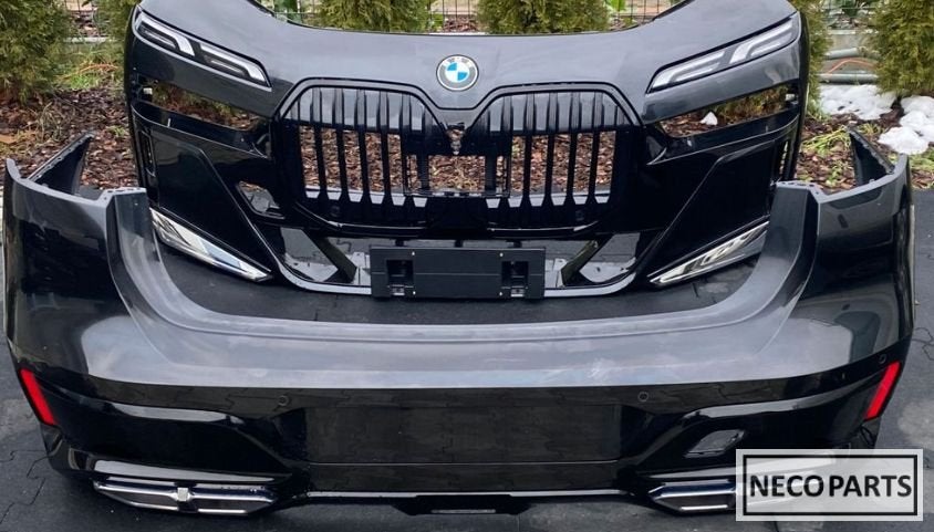 BMW 7 G70 VOORBUMPER ACHTERBUMPER KOPLAMP COMPLEET ORIGINEEL, Gebruikt, -, Voor, -