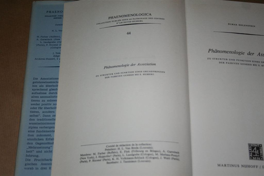 Fenomenologie — E. Husserl — door Elmar Holenstein, Boeken, Ophalen of Verzenden, Gelezen