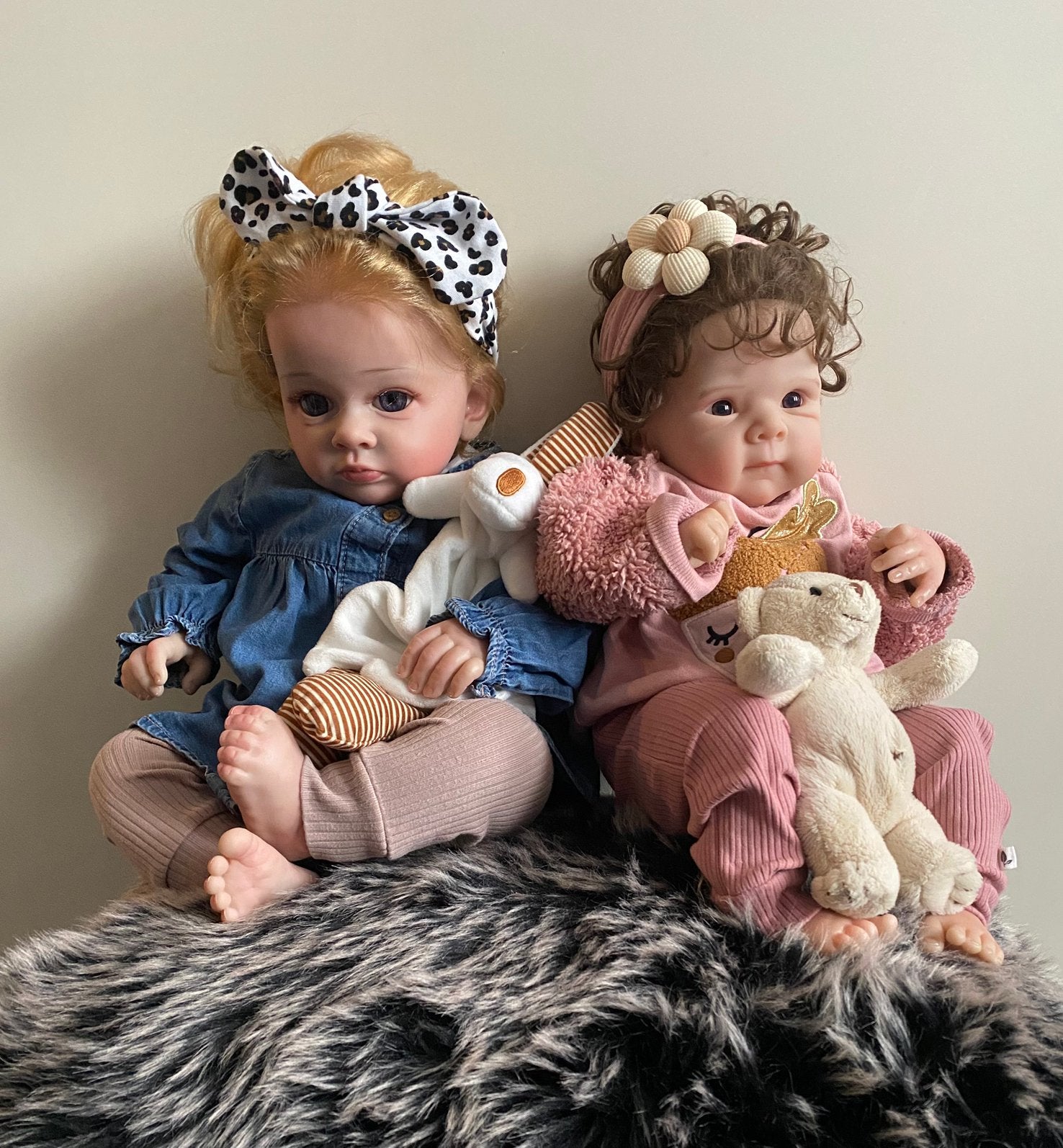 Prachtige reborn poppen samen €100,-, Verzenden, Zo goed als nieuw, Levensecht of Reborn