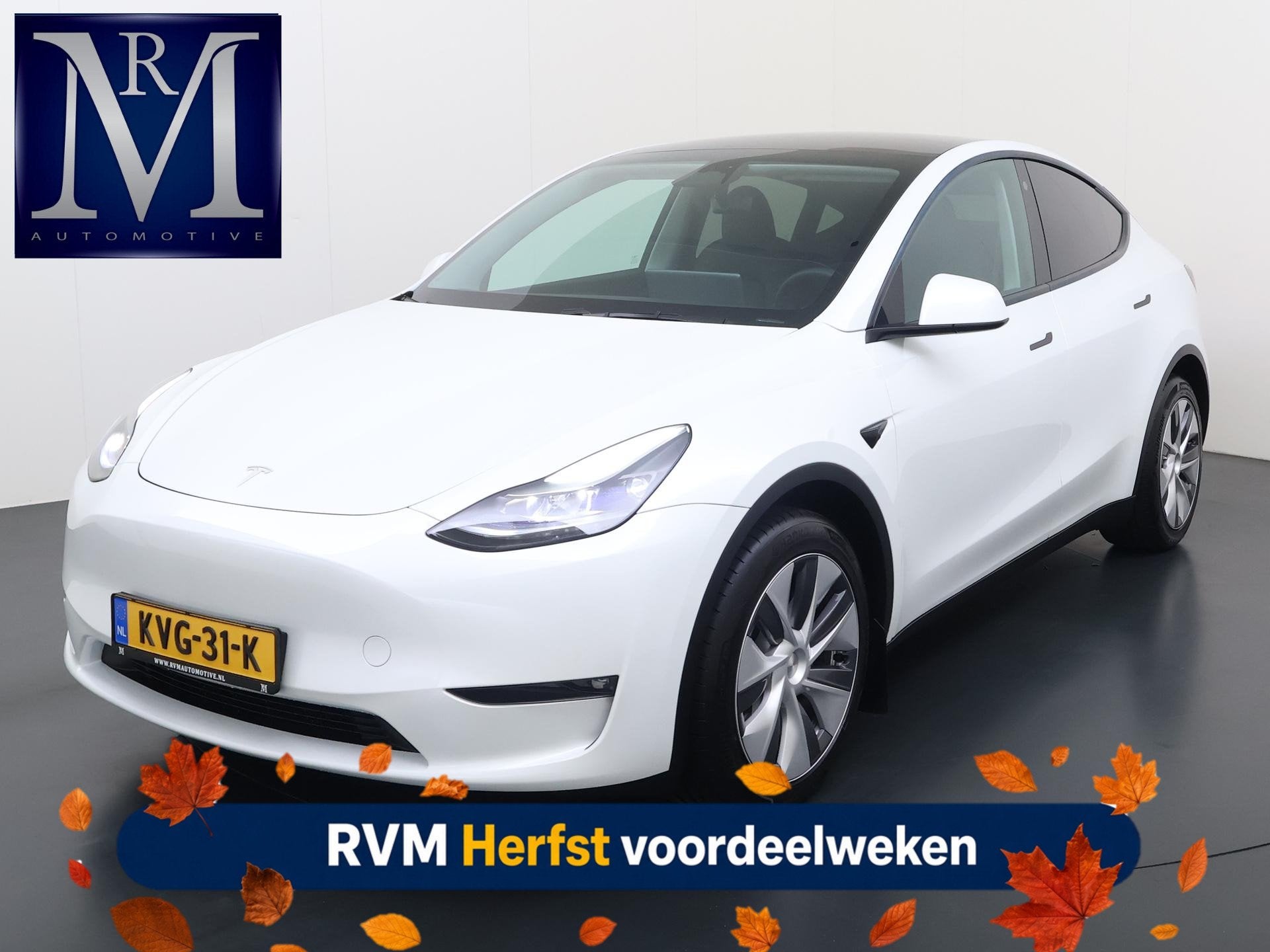Tesla Model Y Long Range AWD 75 kWh VAN:42.900,- VOOR:39.877, Auto's, Automaat, Stof, Gebruikt, 351 pk