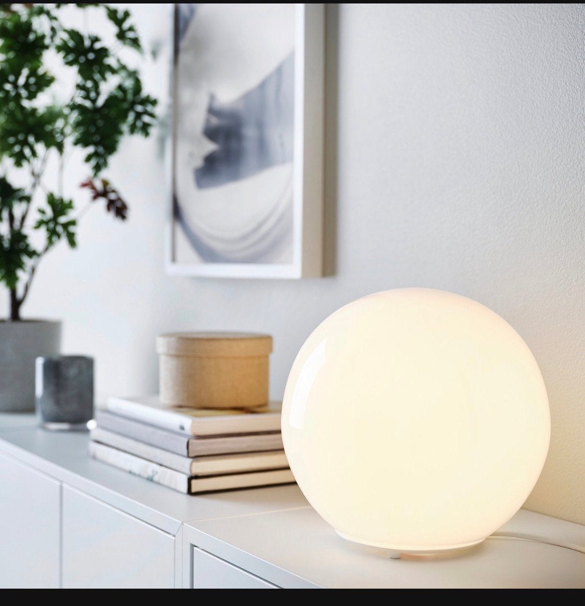 IKEA lamp 25cm zo goed als nieuw, Ophalen, E14 (klein), Wit, IKEA