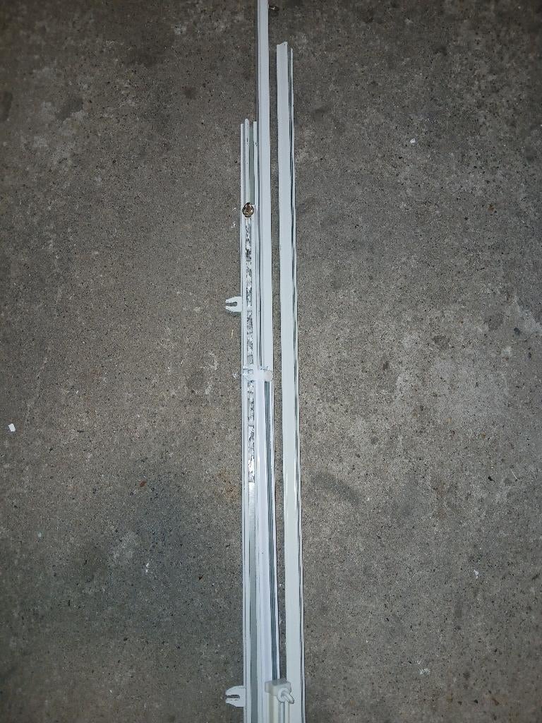 Gordijnrails div maten, Ophalen, Gebruikt, Wit, 50 tot 100 cm