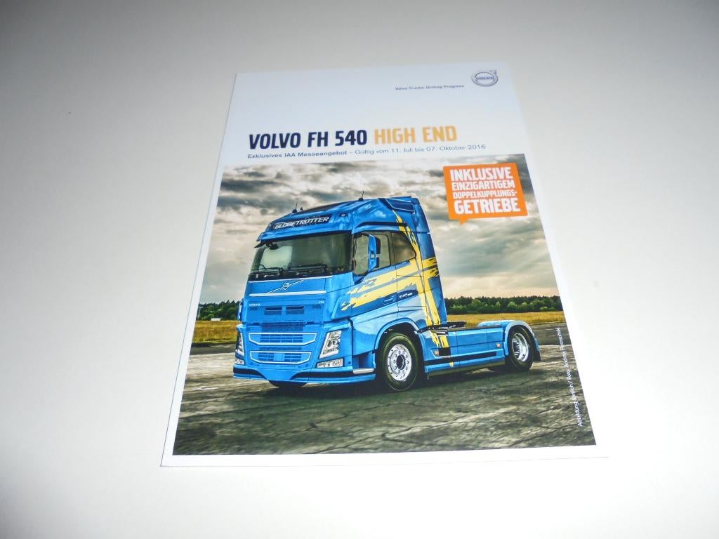 brochure Volvo FH 540 High End trekkers 2016, Boeken, Ophalen of Verzenden, Nieuw, Volvo