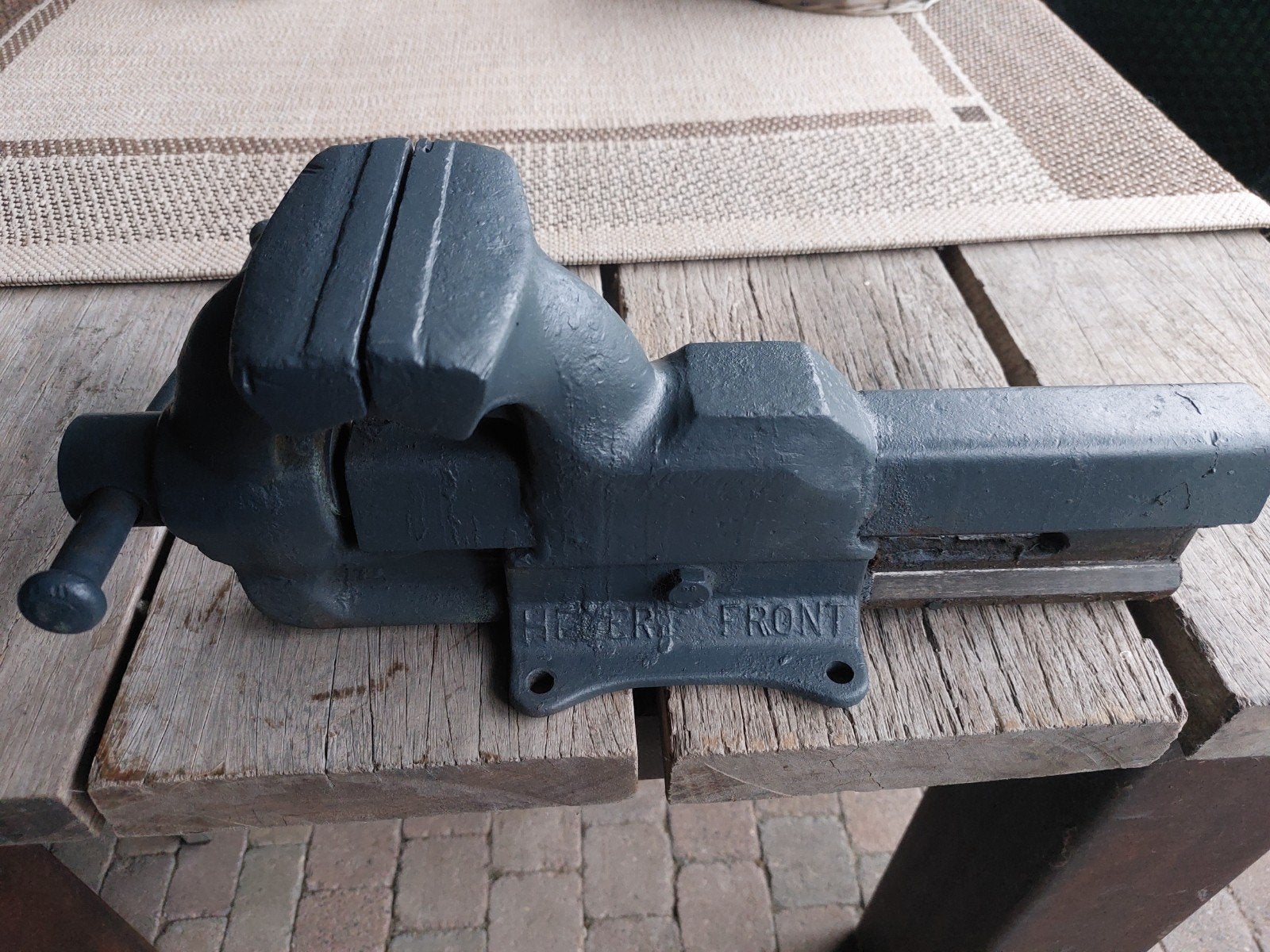 Heuer front bankschroef 125, Doe-het-zelf en Verbouw, Werkbanken, Ophalen, Zo goed als nieuw, 120 tot 170 cm, Bankschroef
