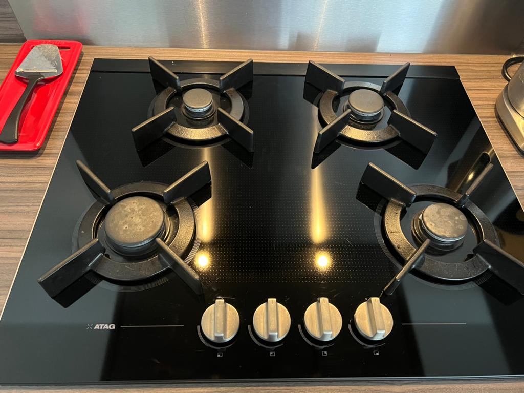 Gas kookplaat Atag, Zo goed als nieuw, Inbouw, Gas, 4 kookzones