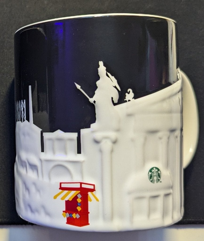 Starbucks relief mok Athene Athens, Verzenden, Nieuw, Porselein, Kop en/of schotel