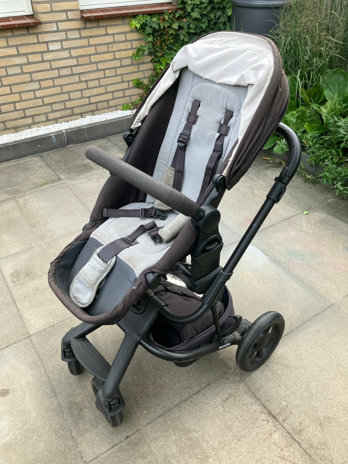 Easywalker Harvey kinderwagen zwart, Kinderen en Baby's, Kinderwagens en Combinaties, Gebruikt, Combiwagen, Verstelbare duwstang