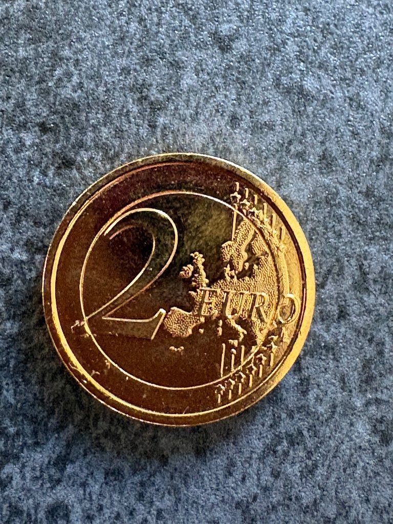 2 euromunt goud, 2 euro, Italië, Losse munt, Goud