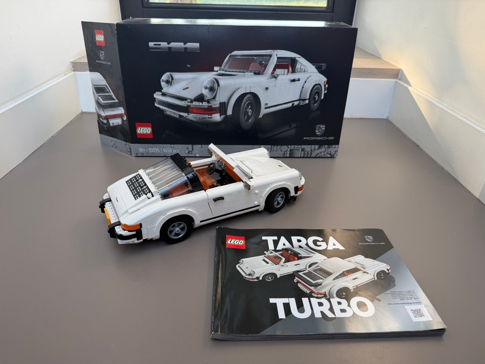 Lego Porsche 911 Targa Turbo 10295, Ophalen, Compleet, Lego, Zo goed als nieuw