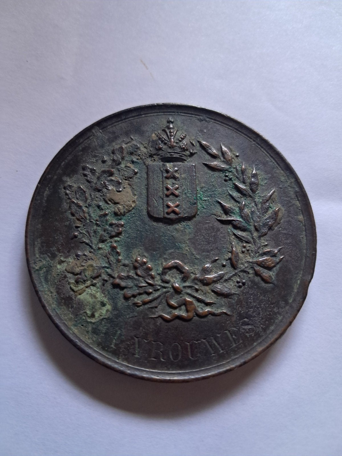 Amsterdamsche vrouwen zwemmen 1886 brons, Ophalen, Brons