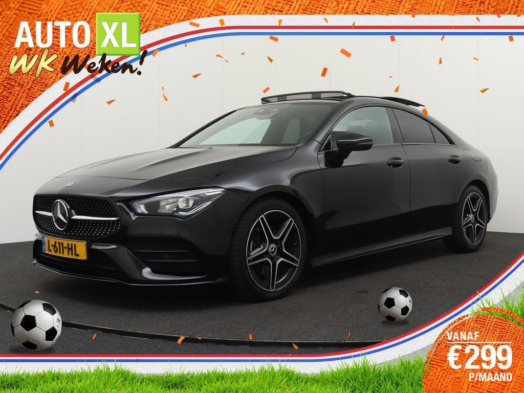 Mercedes-Benz CLA-Klasse 180 AMG Night-Pack Pano-dak Camera, Auto's, CLA, Gebruikt, 4 cilinders, Zwart
