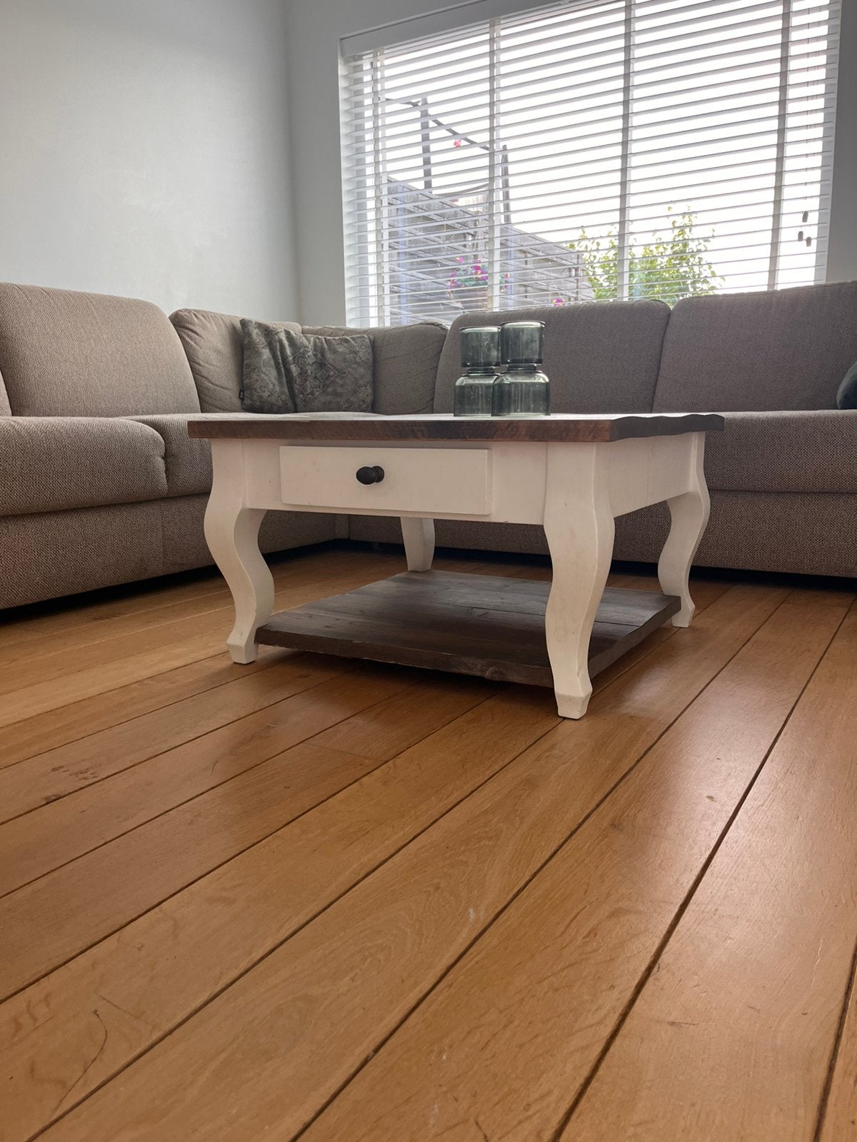 Salontafel landelijk/stijl van riviera maison, Ophalen, Rechthoekig, 75 cm of meer