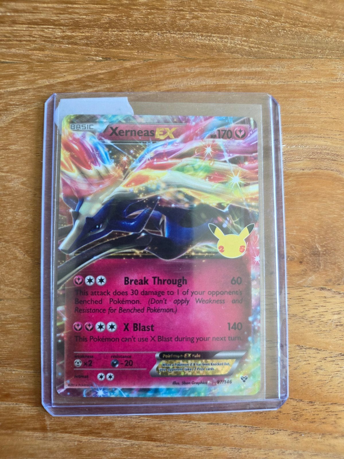 Xerneas EX 97/146 Pokemon kaart - Perfecte staat, Ophalen of Verzenden, Nieuw, Losse kaart, Foil