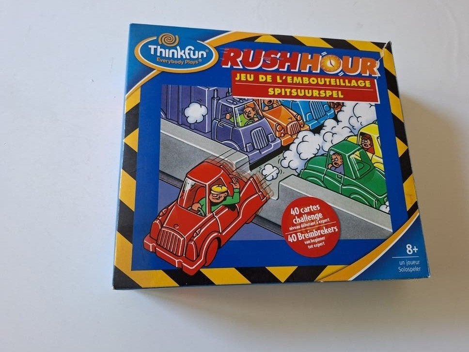 Rush Hour Spitsuurspel - Thinkfun (Reisspel), Een of twee spelers, Thinkfun, Ophalen of Verzenden, Zo goed als nieuw