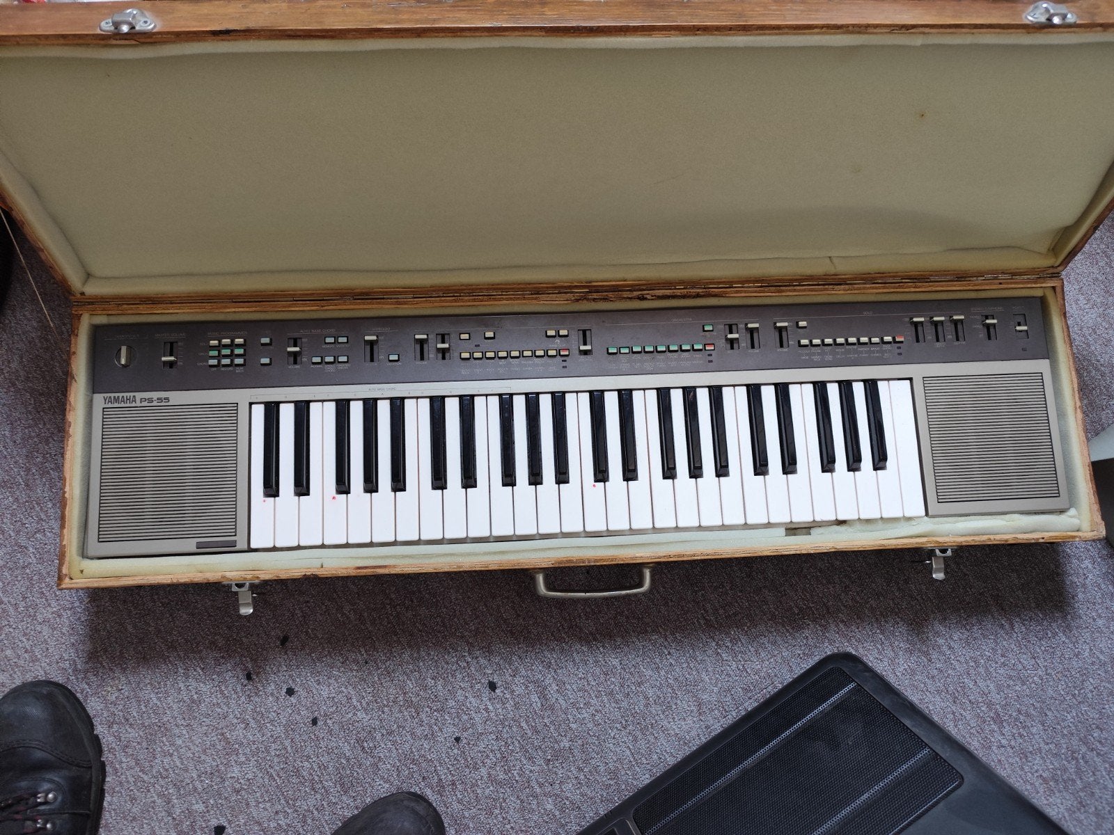 Yamaha PS-55 Keyboard in Houten Koffer, Ophalen of Verzenden, Zo goed als nieuw