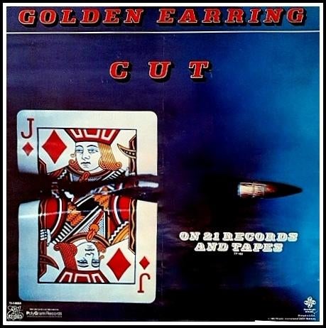 Golden Earring: CUT album promo poster USA., Ophalen of Verzenden, Gebruikt