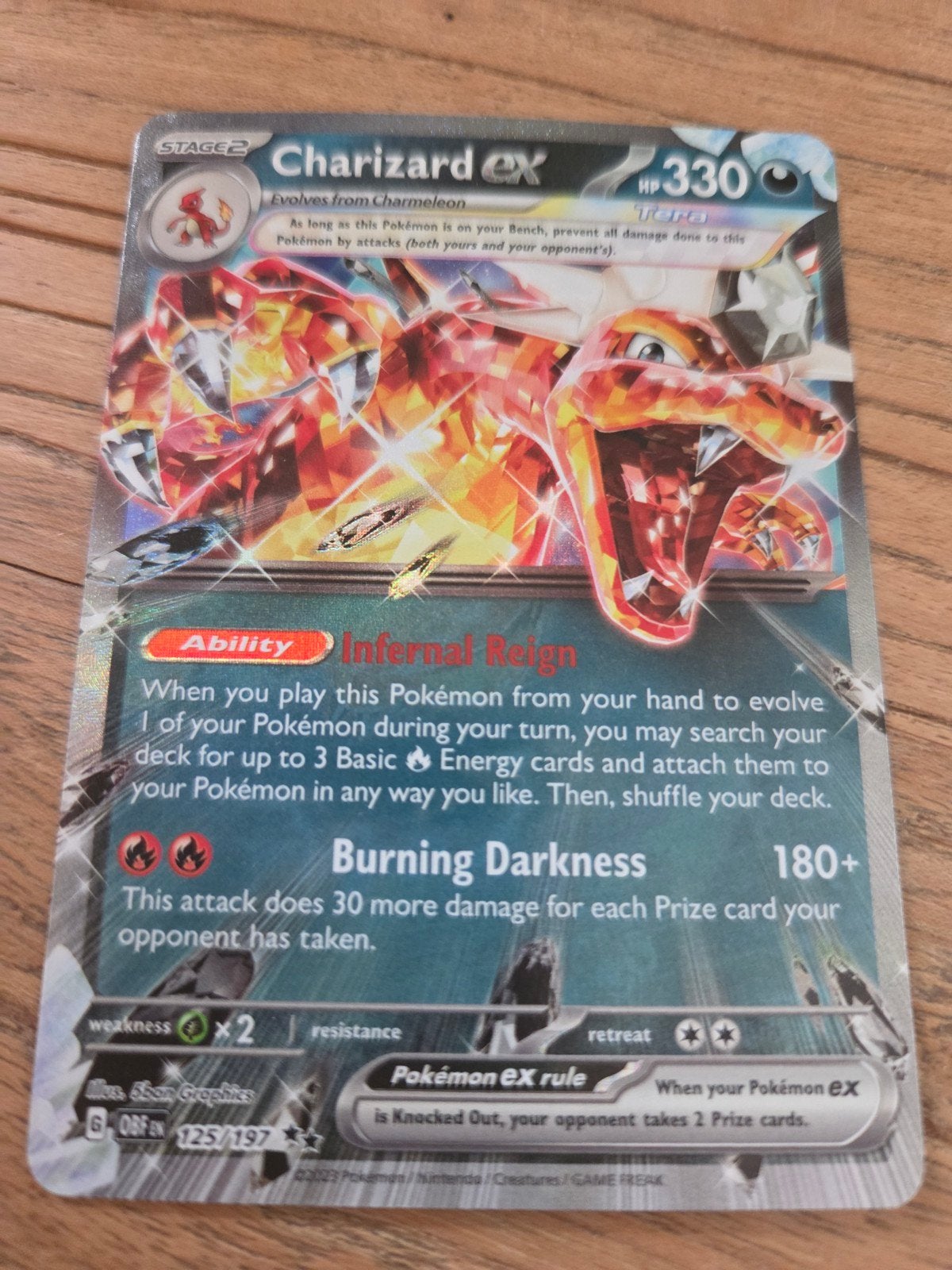 Charizard pokemonkaart EX, Ophalen of Verzenden