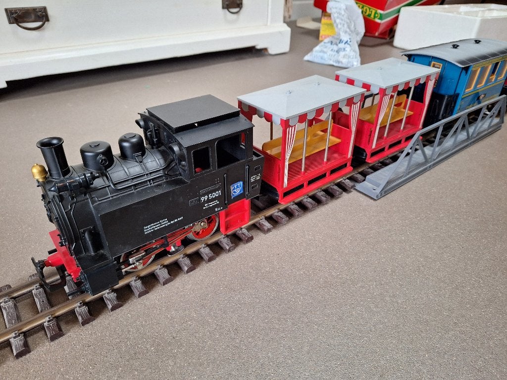 treinset LGB, Gelijkstroom, Ophalen, Overige merken, Gebruikt