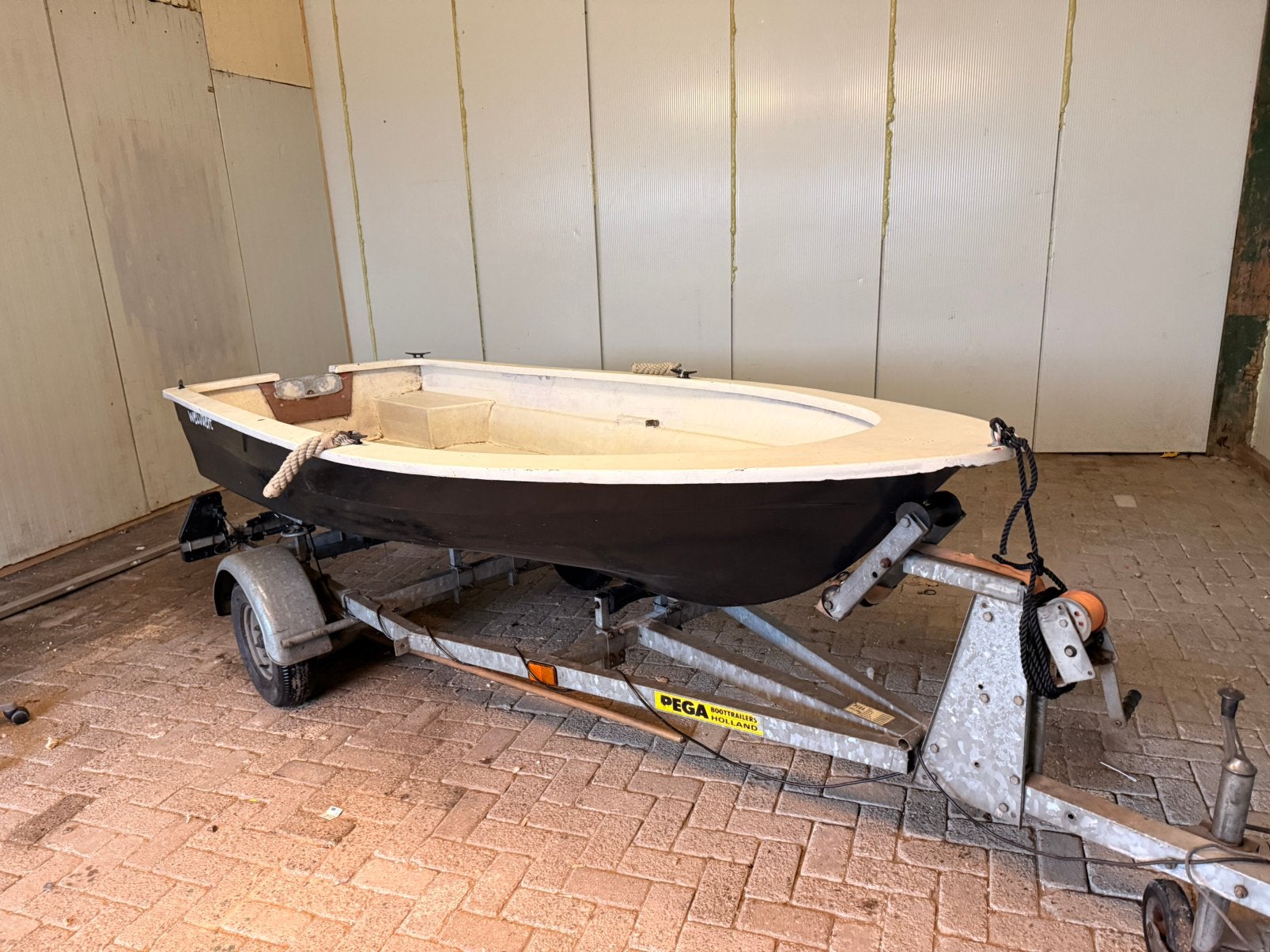 Polyester boot 3,5 meter lang bijboot, Ophalen, Zo goed als nieuw
