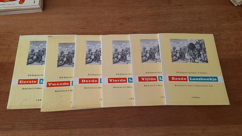complete serie van 6 boeken uit de bekende Hoogeveense Leesm, Ophalen of Verzenden
