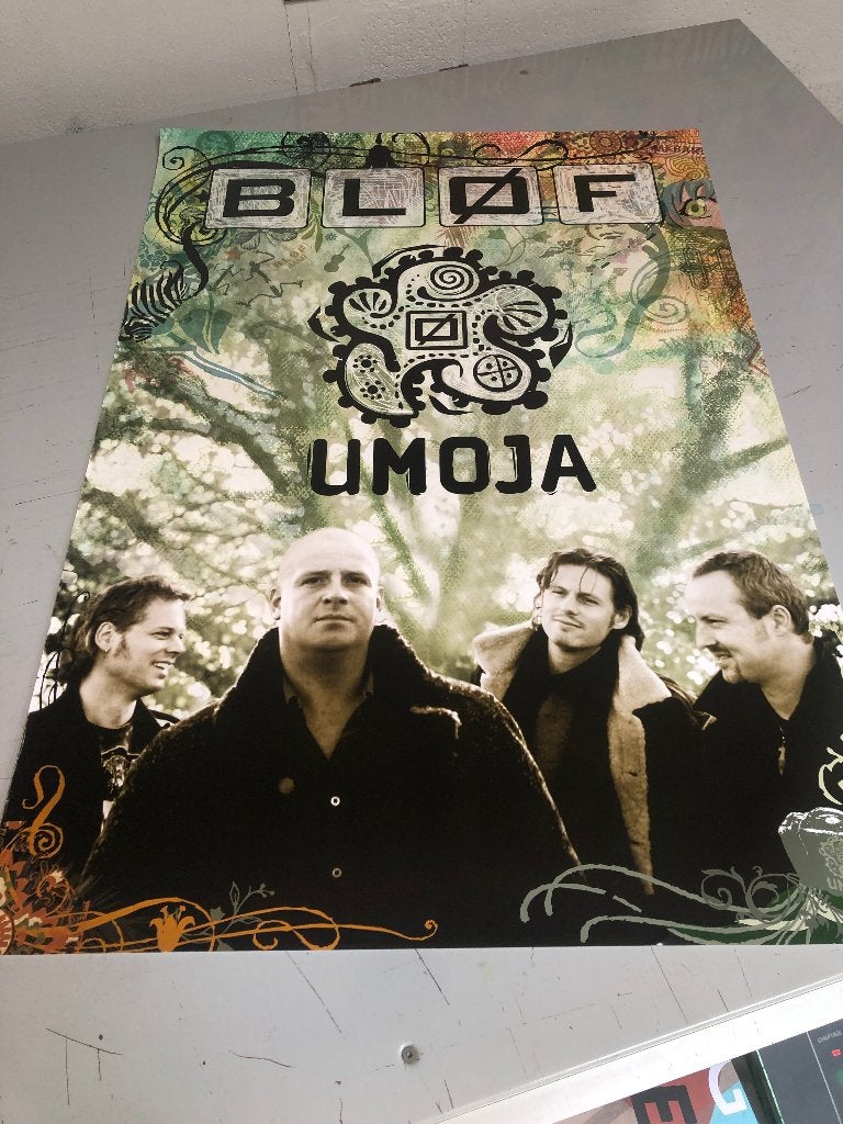 Blof  promo poster Umoja, Verzamelen, Rechthoekig Staand, Deurposter of groter, Ophalen of Verzenden, Zo goed als nieuw