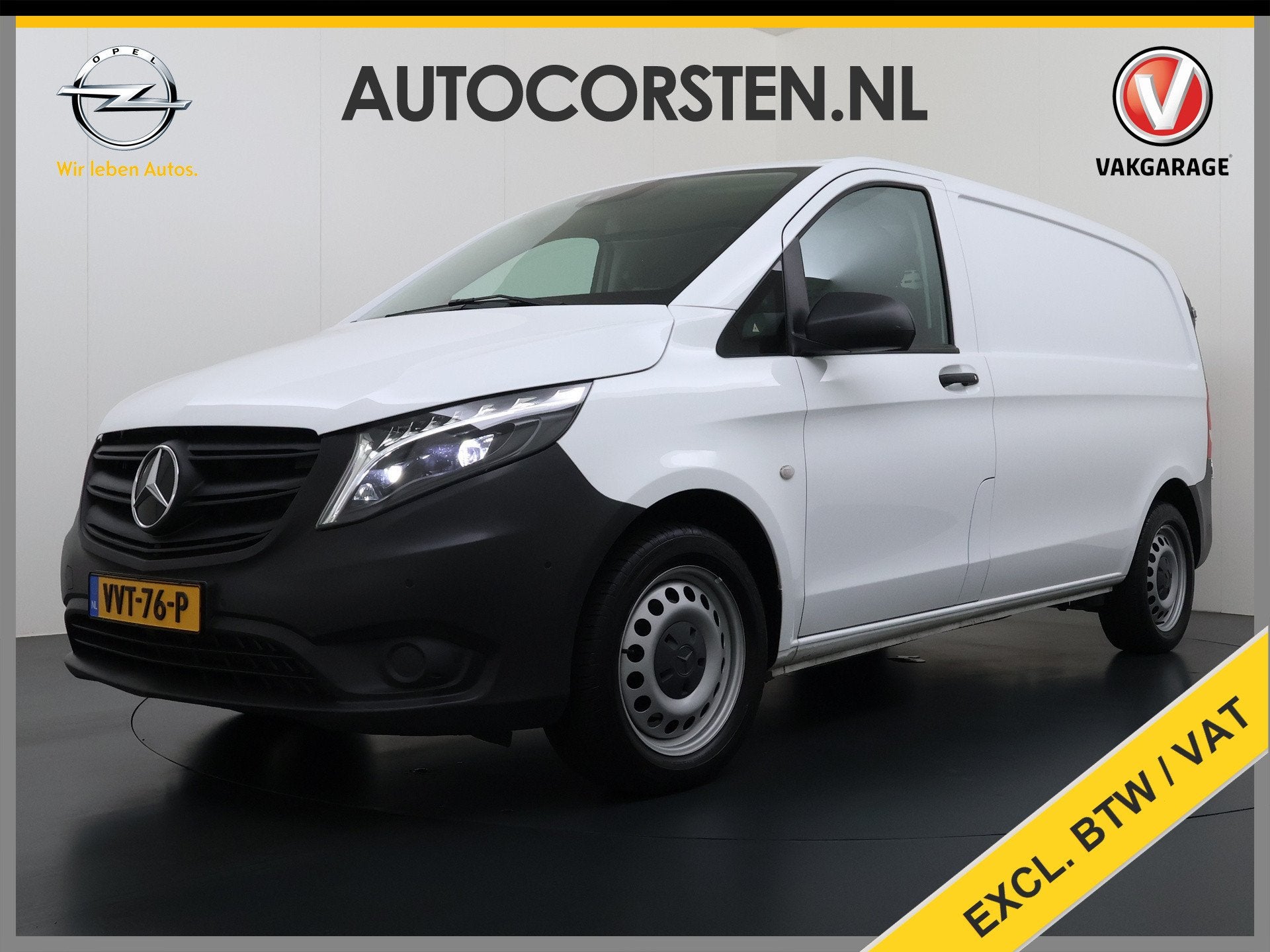 Mercedes-Benz Vito 116CDI 164pk AUT-9 Navi Adaptive-Control, Auto's, Automaat, Gebruikt, 4 cilinders, Wit