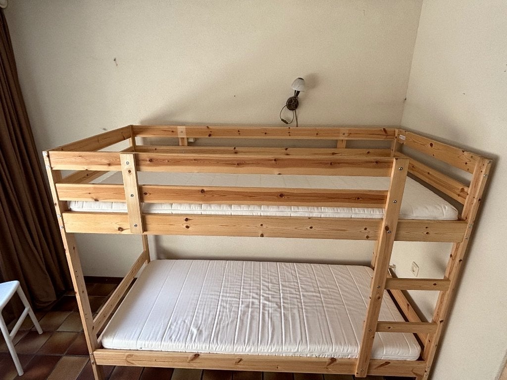Stapelbed, Ophalen, Gebruikt, 90 cm, 160 tot 180 cm