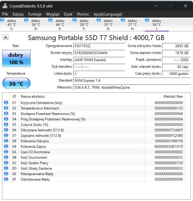 Externe harde schijf Samsung T7 en T9, Computers en Software, Harde schijven, Zo goed als nieuw, Laptop, USB, Ophalen of Verzenden