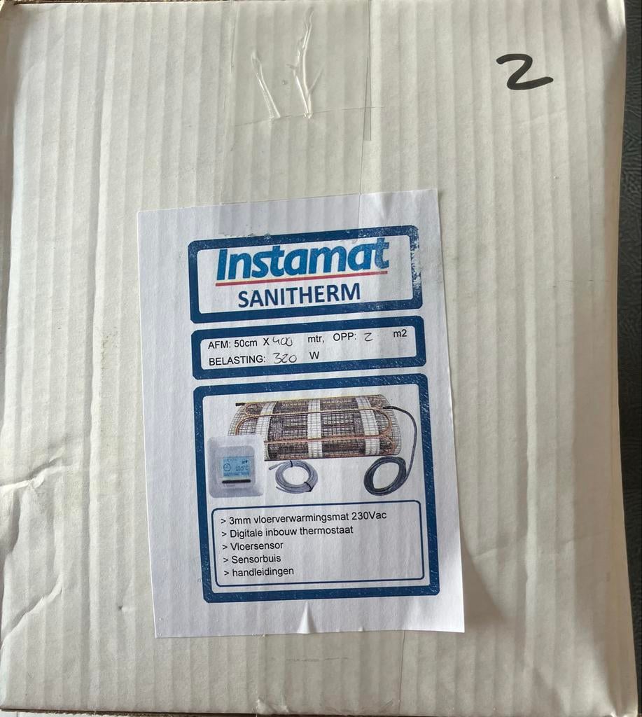 Instamat Sanitherm Vloerverwarming Nieuw, Doe-het-zelf en Verbouw, Verwarming en Radiatoren, Ophalen, Nieuw, 200 tot 500 watt