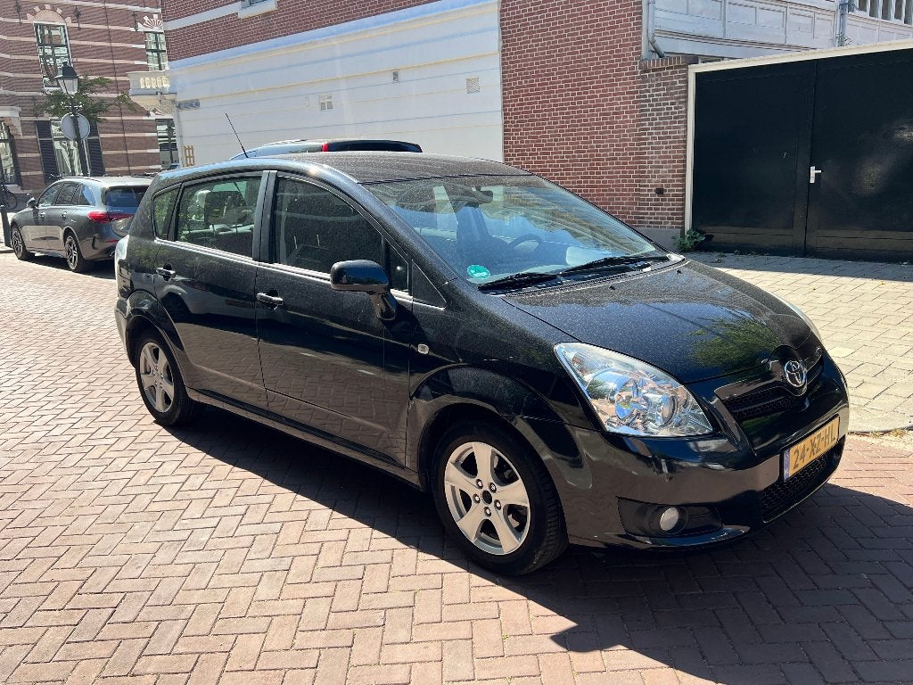 Toyota Corolla Verso 1.8 16V AUT 7P 2007 Zwart // 7-zitter, Auto's, 4 cilinders, 129 pk, 7 stoelen, Zwart