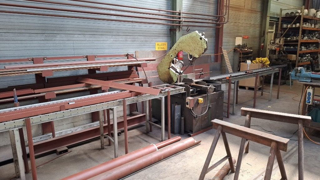 Carif 320BSA halfautomatische bandzaagmachine, Doe-het-zelf en Verbouw, Ophalen, Gebruikt, 70 mm of meer, Lintzaag