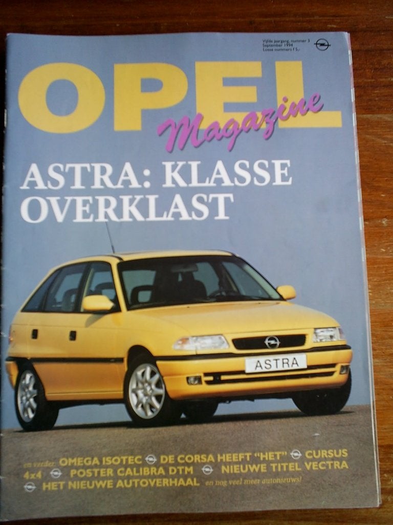Opel o.a. Calibra DTM + Poster 9 / 1994 52 pag., Verzenden, Zo goed als nieuw, Opel