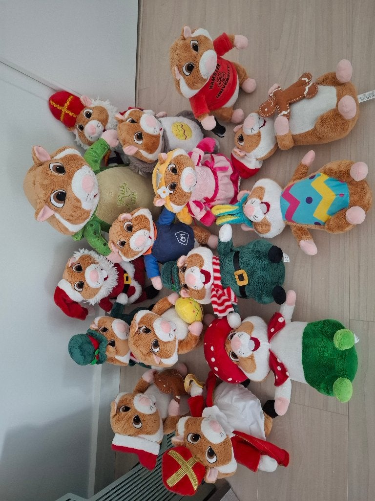 Hamsters AH, Kinderen en Baby's, Speelgoed | Knuffels en Pluche, Hamster, Ophalen of Verzenden, Zo goed als nieuw, Middelgroot (20 tot 80 cm)