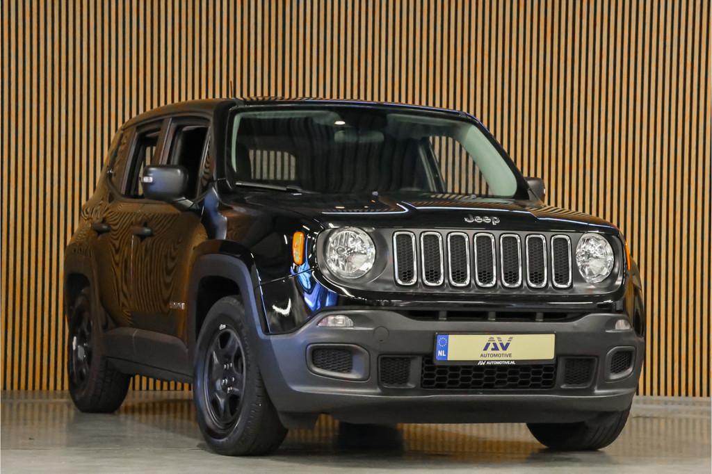 Jeep Renegade 1.6 E-torq Sport | Grijs kenteken | Airco | Bl, Auto's, Bestelauto's, Stof, Gebruikt, 4 cilinders, Zwart