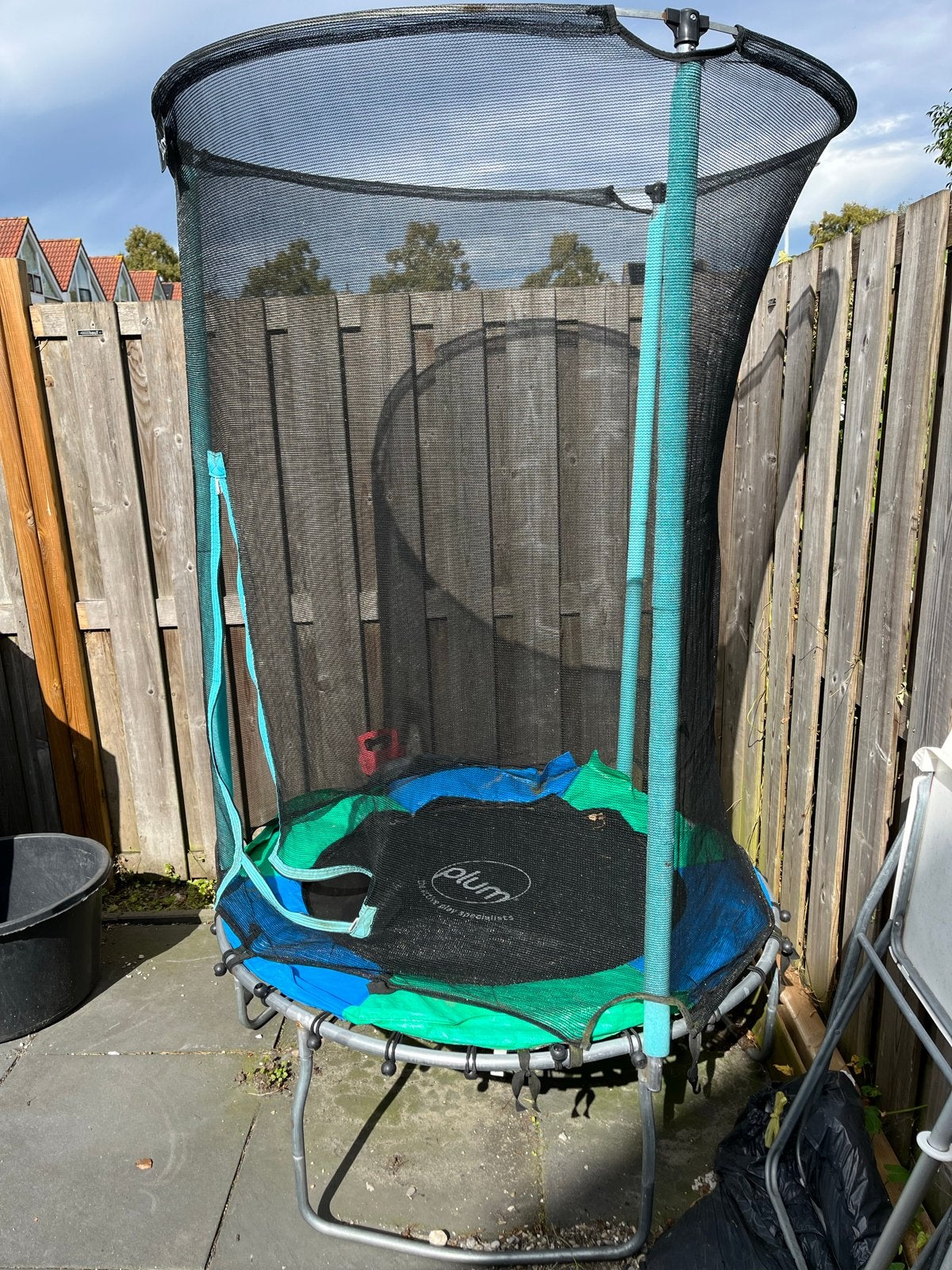 Plum junior Trampoline met Veiligheidsnet - Gebruikt, Ophalen, Gebruikt