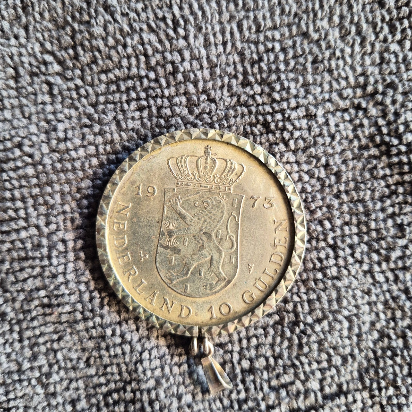 Zilveren 10 Gulden Munt Juliana 1973 - Huwelijksjubileum, Postzegels en Munten, Munten | Nederland, Losse munt, 10 gulden, Koningin Juliana