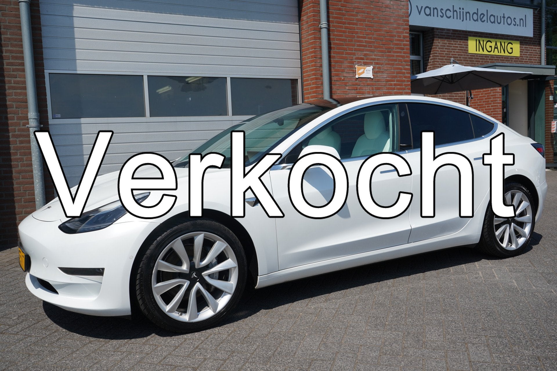 Tesla Model 3 LONG RANGE AWD 75KWH SOH 88,4% ORIGINEEL NEDER, Auto's, Tesla, Automaat, Wit, Vierwielaandrijving, 560 km