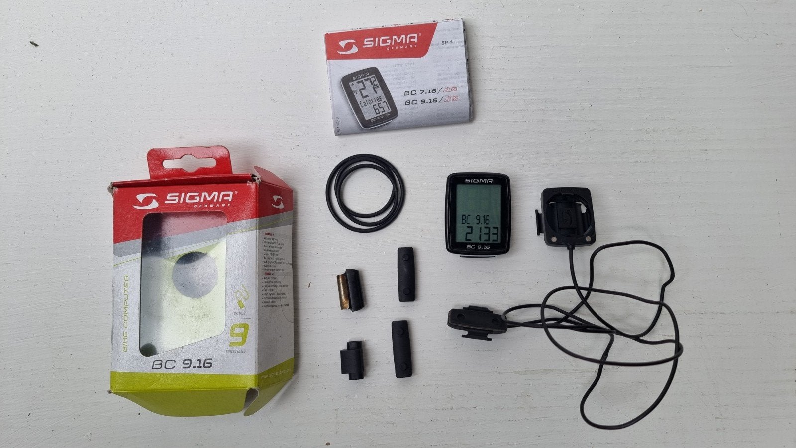 Sigma BC 9.16 Fietscomputer – Compleet – Zeer Goede Staat, Gebruikt, Kinderfiets, Sigma, Overige typen