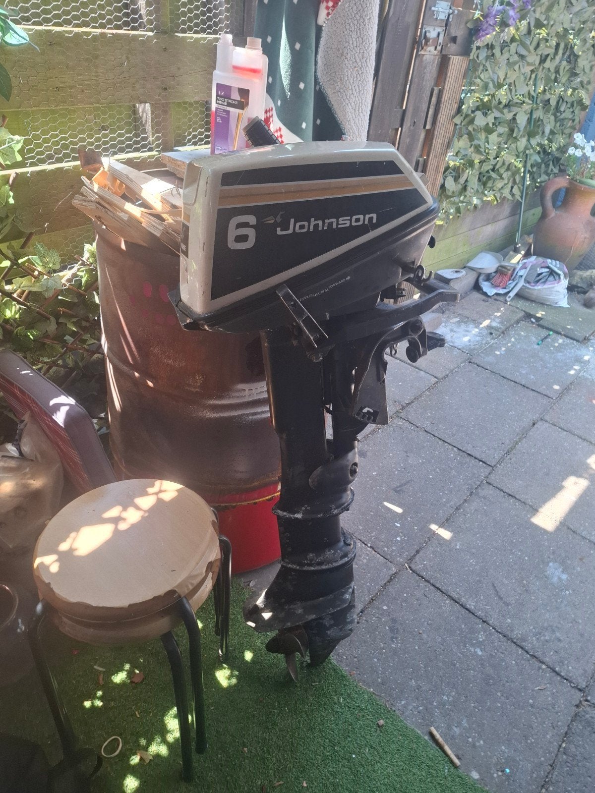Johnson 6 PK Buitenboordmotor voor onderdelen, Ophalen of Verzenden, Gebruikt