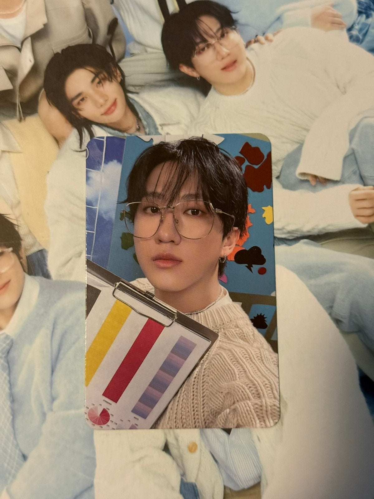 Stray Kids Changbin photo card over the rain, Ophalen of Verzenden, Zo goed als nieuw, Foto of Kaart