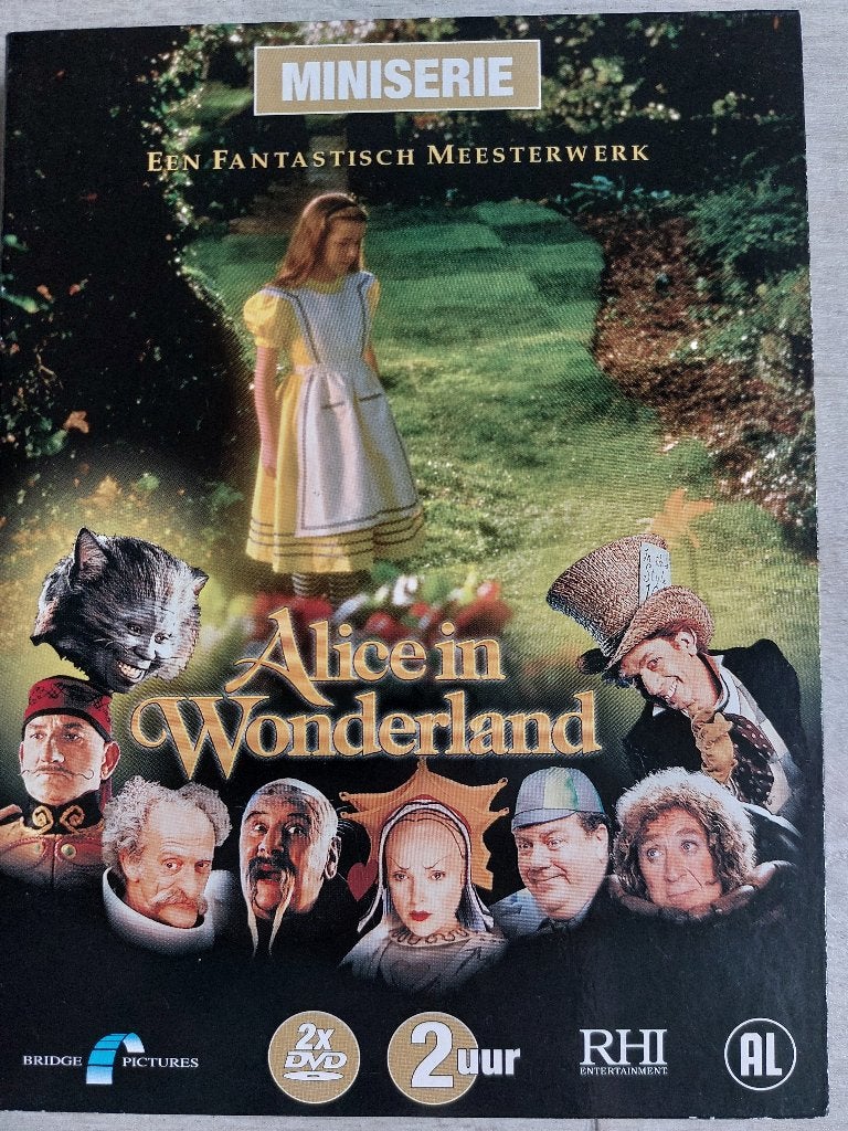 DVD Alice in Wonderland (1999) 2DVD MIniserie, Ophalen, Alle leeftijden, Nederlands, Zo goed als nieuw
