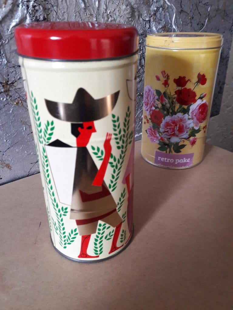 Vintage Albert Heijn strooibus met Mexicaans decor, Ophalen of Verzenden