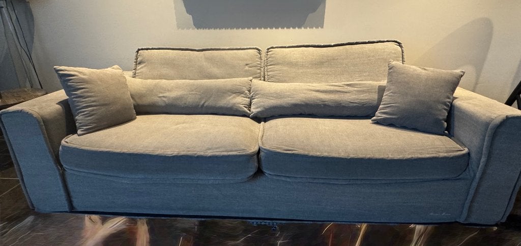 Riviera Maison bank, Ophalen, 250 tot 300 cm, 100 tot 125 cm, Zo goed als nieuw