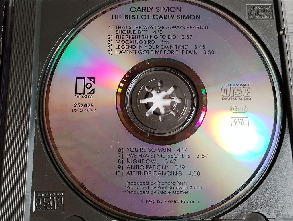 Carly Simon ‎- The Best Of, Ophalen of Verzenden, Zo goed als nieuw
